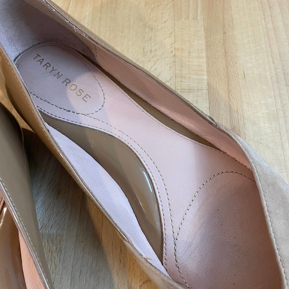 Taryn Rose "Francine" Suede and Patent Leather Flats - Picture 3 of 10